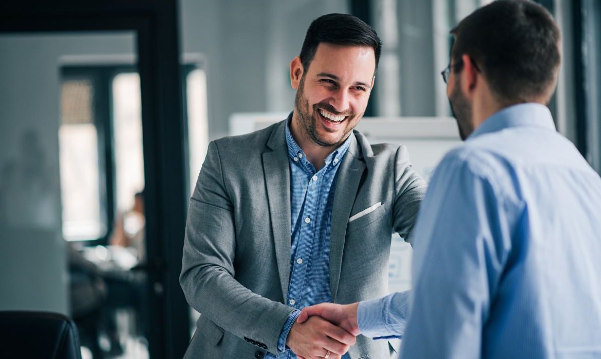 business people shaking hands