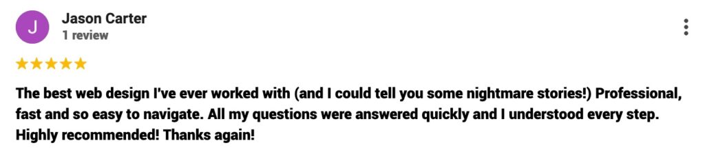 review from jason