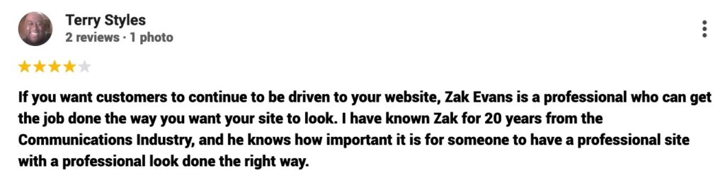 review from terry
