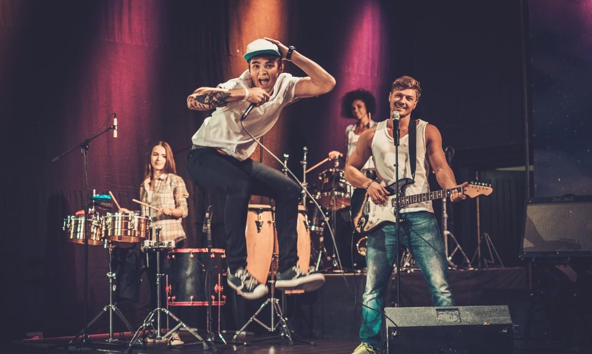 band on stage