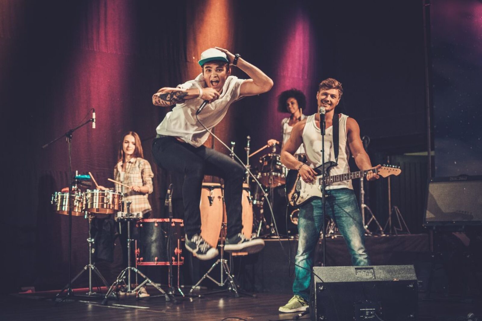 band on stage